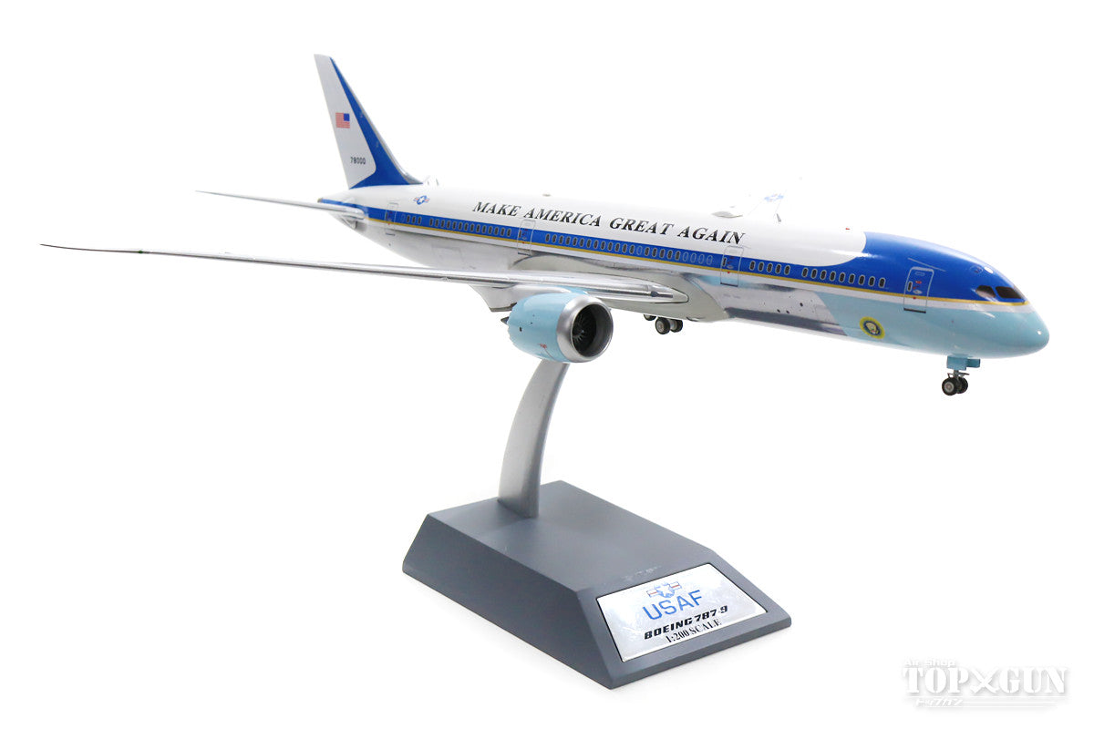 787-9 US Air Force Presidential Plane "Air Force One" (fictional) Polished finish (marked stand included) #78000 1/200 *Made of metal [B-USAF-789-02P]