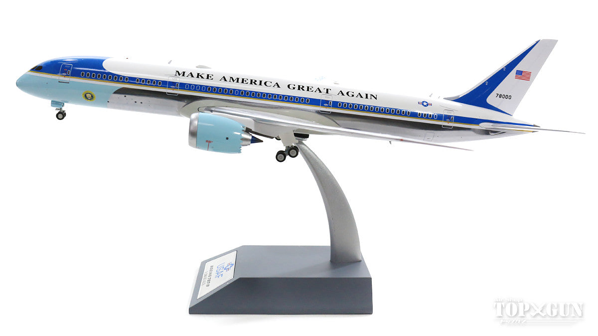 787-9 US Air Force Presidential Plane "Air Force One" (fictional) Polished finish (marked stand included) #78000 1/200 *Made of metal [B-USAF-789-02P]