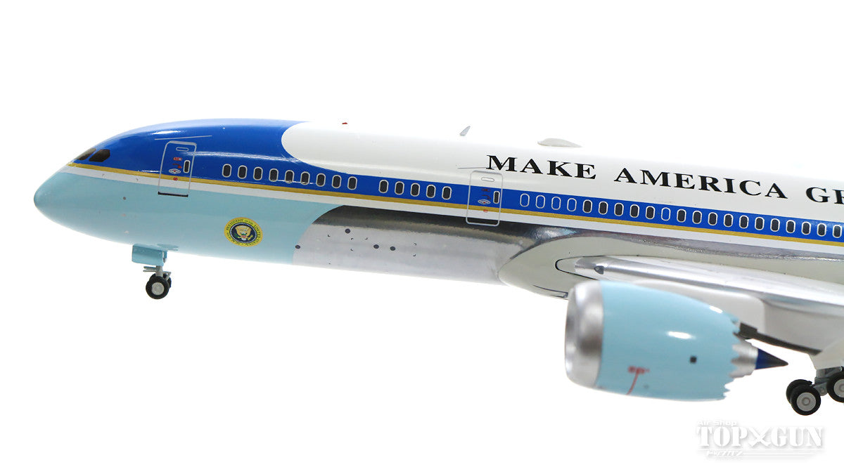 787-9 US Air Force Presidential Plane "Air Force One" (fictional) Polished finish (marked stand included) #78000 1/200 *Made of metal [B-USAF-789-02P]