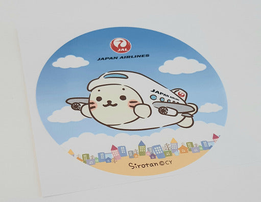 JAL Shirotan Sticker Airplane Sky [BCB1186]