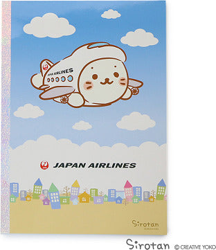 JAL Shirotan Lined Notebook Airplane [BCB1199]