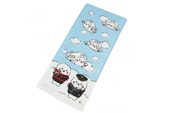 JAL Shirotan Face Towel Uniform Pattern [BCB1210]