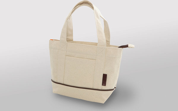 Lunch tote bag with zipper, natural [BJB5054]