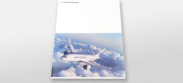 JAL クリアファイル 機影ネイビー 2枚組 [BJB5135]