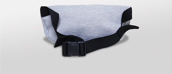 Sweat waist pouch, heather gray [BJB5204]