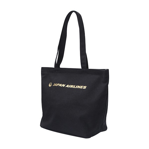 JAL Tote Bag with Zipper Black [BJB5342]