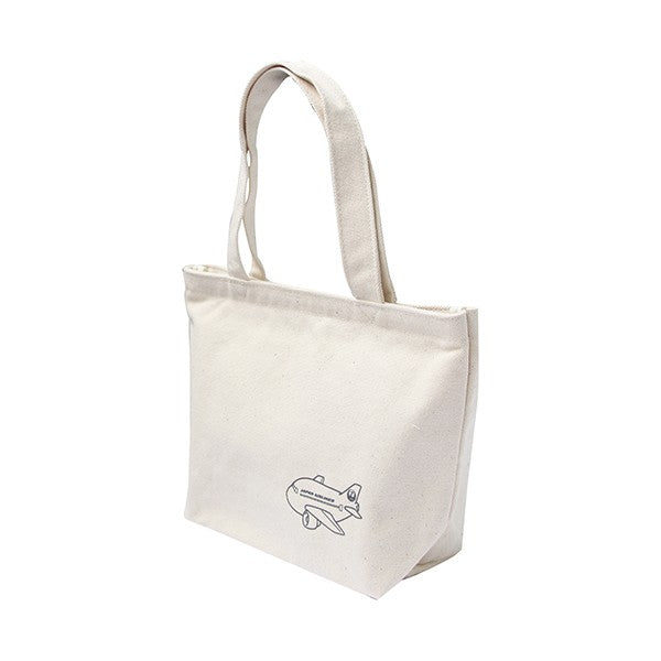 JAL Lunch Tote Bag with Zipper Natural [BJB5346]