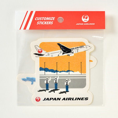 JALUX JAL ステッカー 2枚セット エアポート [BJB5359]