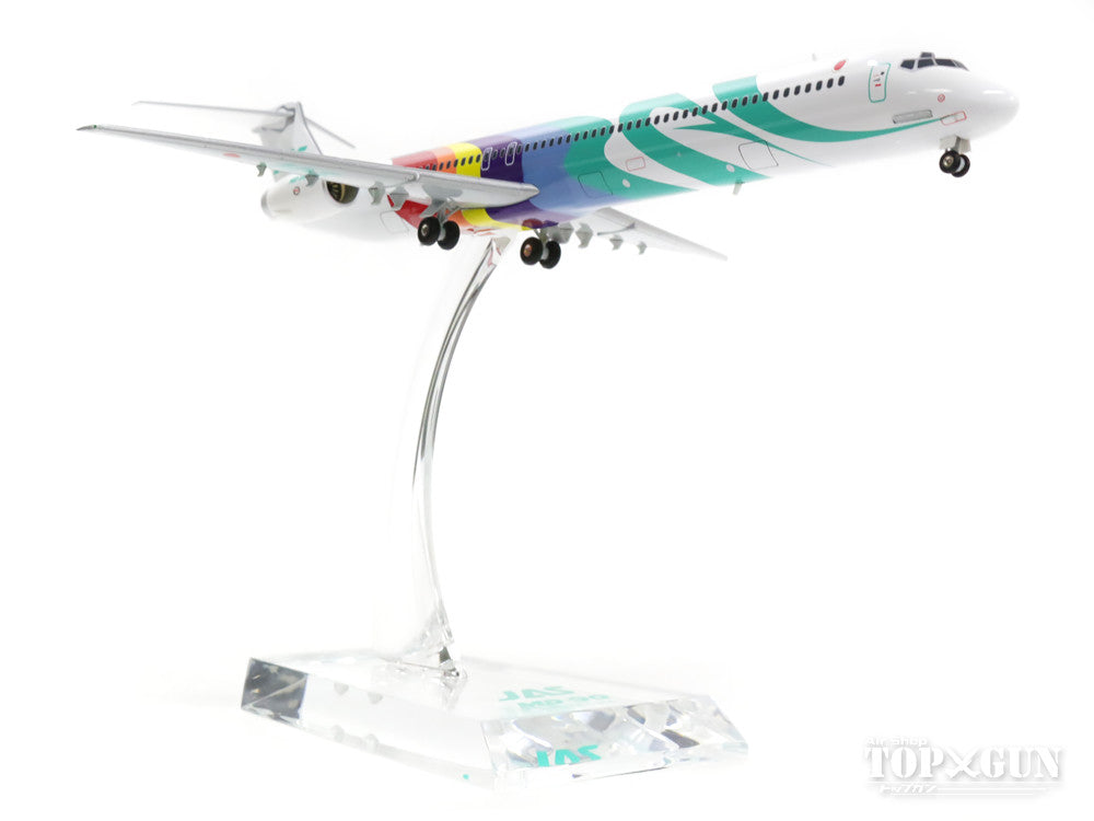 MD-90 JAS Japan Air System "Rainbow Color No. 1" 1990s JA8064 1/200 *Made of metal [BJE3034]