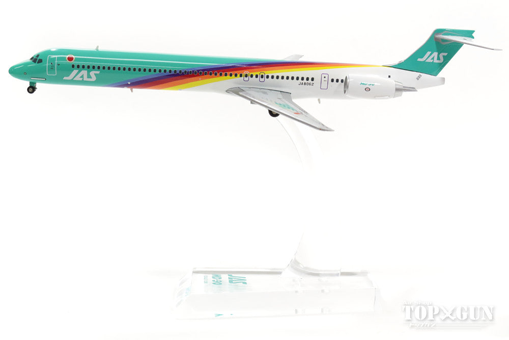 MD-90 JAS Japan Air System "Rainbow Color No. 4" 1990s JA8062 1/200 *Made of metal [BJE3037]