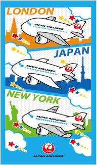 JAL バスタオル ワールドトラベル [BJK4020]