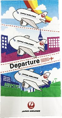 JAL バスタオル レインボースカイ [BJK4043]