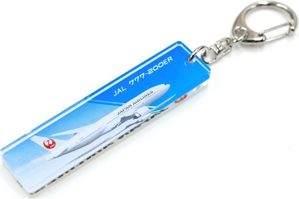 JALオリジナル アクリルスティック キーホルダー B777-200ER 日本航空 [BJK9093]