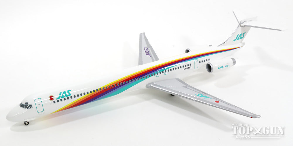 MD-90 JAS日本エアシステム 「レインボーカラー 3号機」 JA8063 1/100 ※プラ製 [BJQ1158]