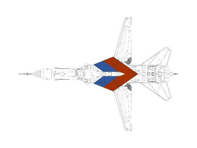 Su-24MR (reconnaissance type) "Fencer-E" Russian Air Force special paint #4 1/72 [CA722407]