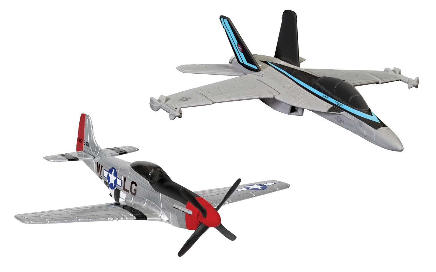 Maverick F/A-18 Hornet &amp; P-51D Mustang (Top Gun Maverick 2020) Set of 2, non-scale [CS90683]