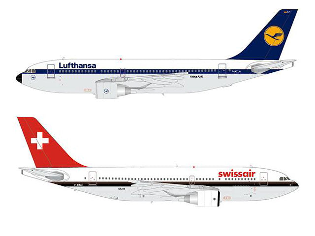 A310-200 エアバス社 試作1番機（スイス・エア／ルフトハンザドイツ航空の混合塗装） F-WZLH 1/200 [EW2312002]