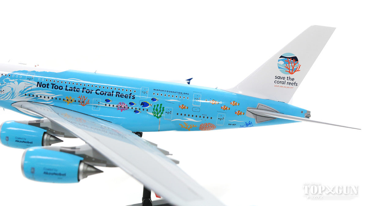 A380 Hi-Fly Malta "Save the coral reefs Livery" 9H-MIP (stand included) 1/200 [EW2388004]