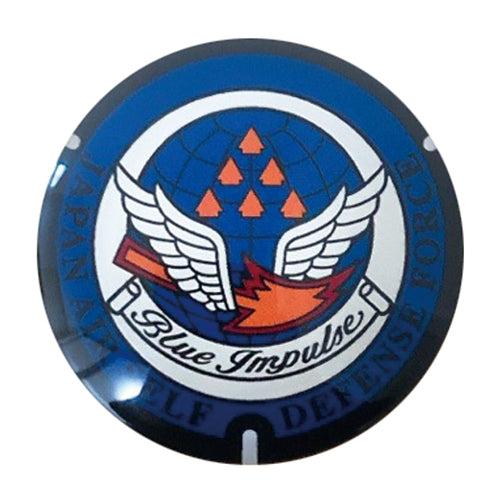 Local manhole glass magnet, Matsushima Air Base, Japan Air Self-Defense Force, Blue Impulse [F4354]