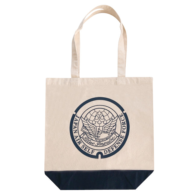 Local manhole tote bag Matsushima Air Base of the Japan Air Self-Defense Force Blue Impulse (navy) [F4356]