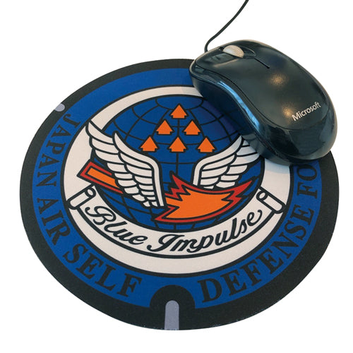 Local manhole mouse pad Japan Air Self-Defense Force Matsushima Base Blue Impulse [F4360]