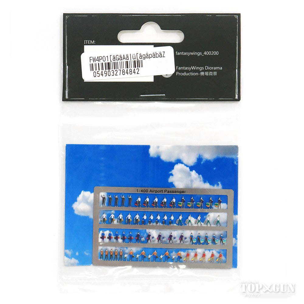 Airport Diorama Accessory Passenger Figure Set 1/400 [FW4P01]