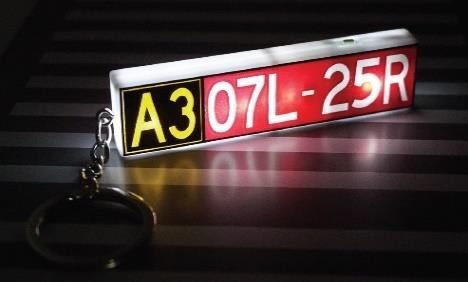 Taxiway Sign Keychain (Hong Kong International Airport) [FWDP-AC-005]