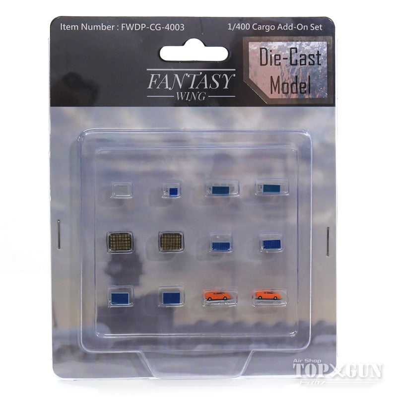 Airport Accessories Cargo Container Add-on Set (Set of 12) *Made of metal 1/400 [FWDP-CG-4003]