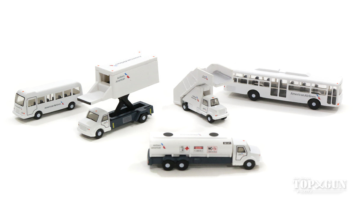 Airport Diorama Accessory Ground Support Vehicle (GSE) Set American Airlines Paint 1/200 [G2AAL721]