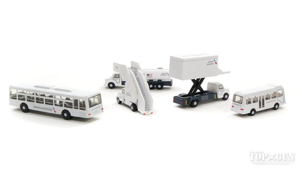 Airport Diorama Accessory Ground Support Vehicle (GSE) Set American Airlines Paint 1/200 [G2AAL721]