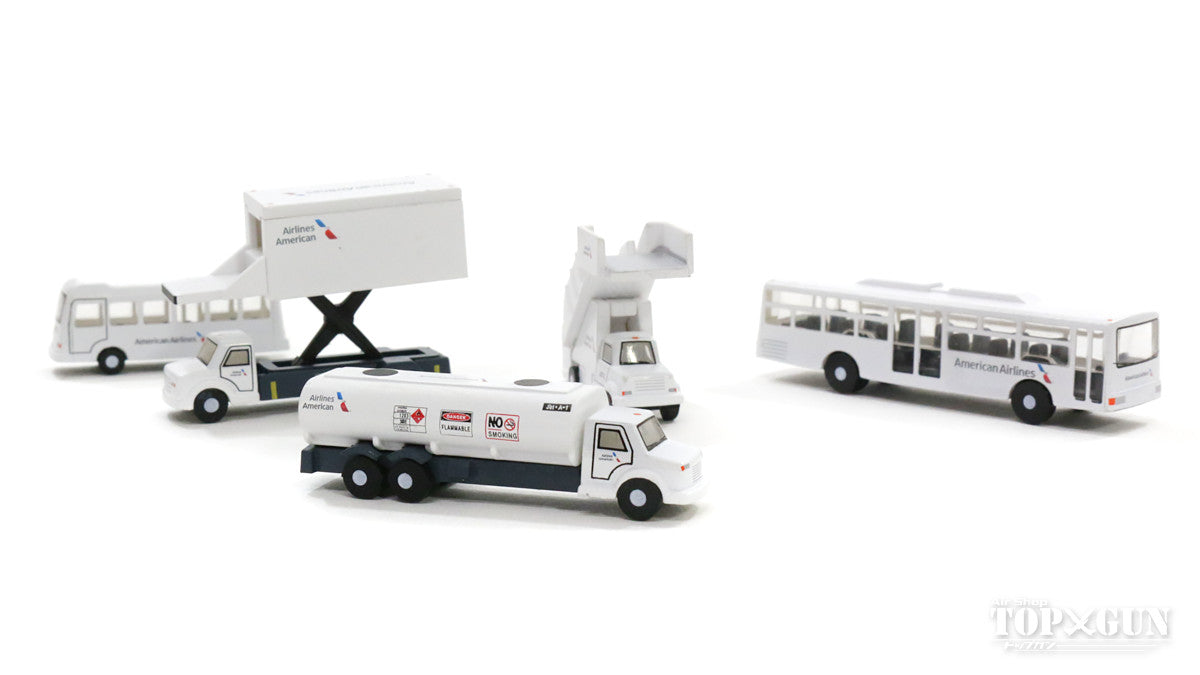 Airport Diorama Accessory Ground Support Vehicle (GSE) Set American Airlines Paint 1/200 [G2AAL721]