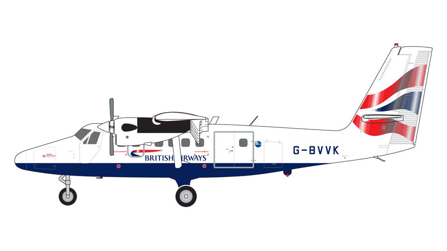 DHC-6-310 ブリティッシュ・エアウェイズ（ローガンエア） 2000年代 G-BVVK 1/200 [G2BAW1034]