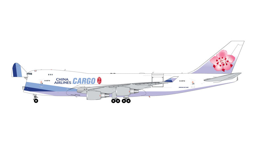 747-400F (Cargo Type) China Airlines Cargo Door Open/Close Selectable Type B-18710 1/200 [G2CAL929]