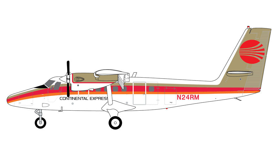 DHC-6-300 Continental Express (Rocky Mountain Airlines) 1970s-1980s N24RM 1/200 [G2COA1038]