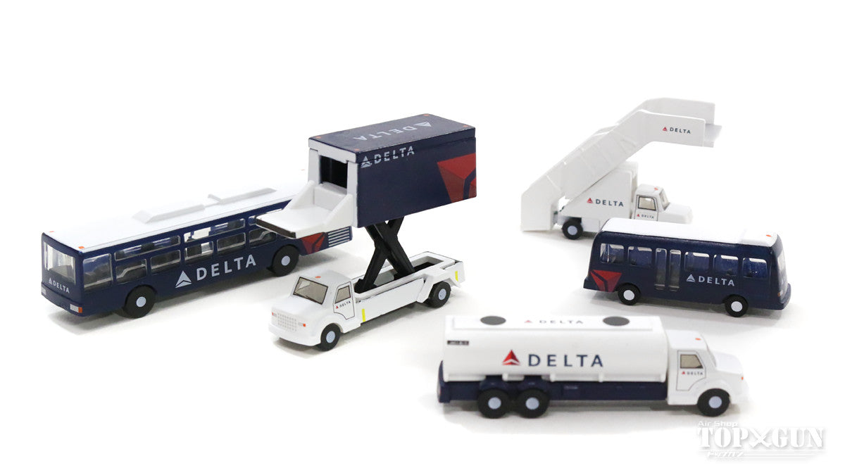 Airport Diorama Accessory Ground Support Vehicle (GSE) Set Delta Airlines Paint 1/200 [G2DAL720]