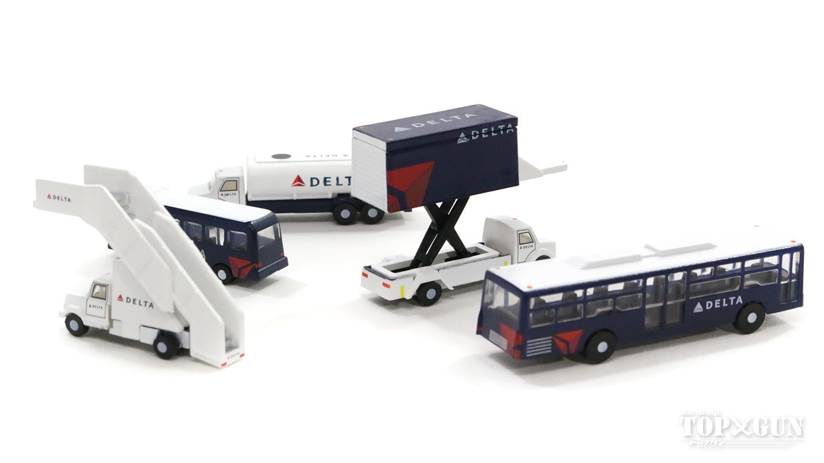 Airport Diorama Accessory Ground Support Vehicle (GSE) Set Delta Airlines Paint 1/200 [G2DAL720]