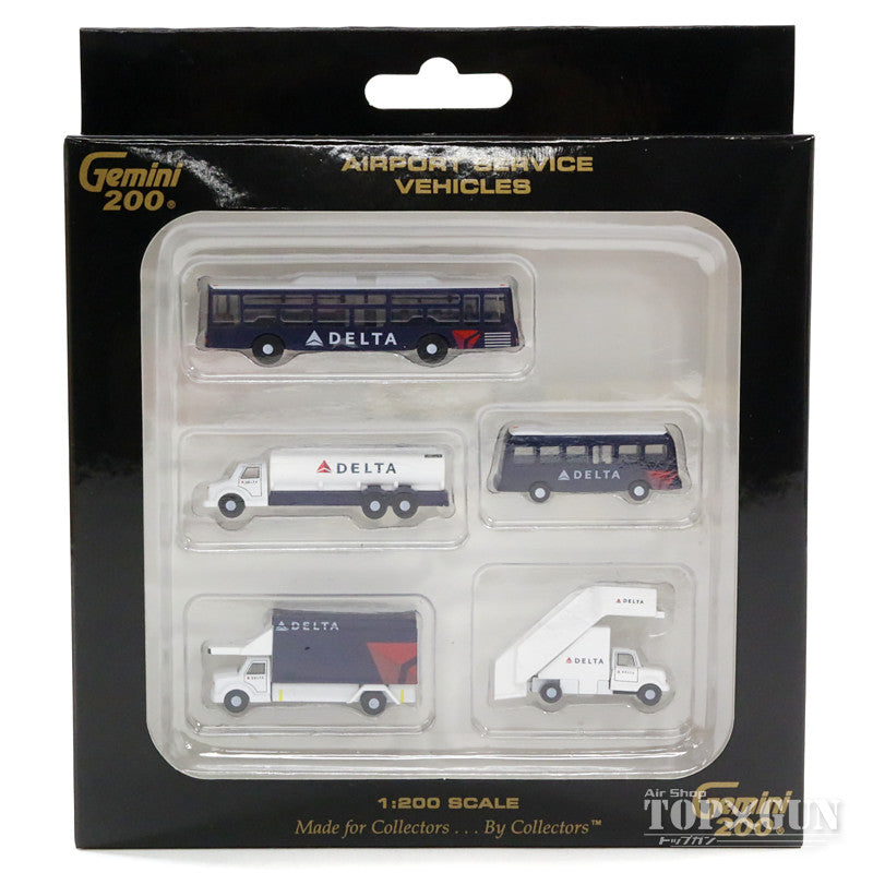 Airport Diorama Accessory Ground Support Vehicle (GSE) Set Delta Airlines Paint 1/200 [G2DAL720]