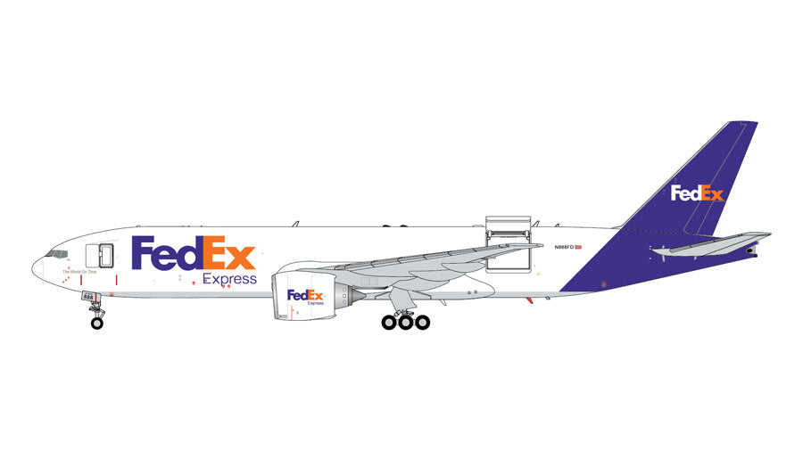 777-200LFR FedEx Express N888FD *Interchangeable cargo door 1/200 [G2FDX951]