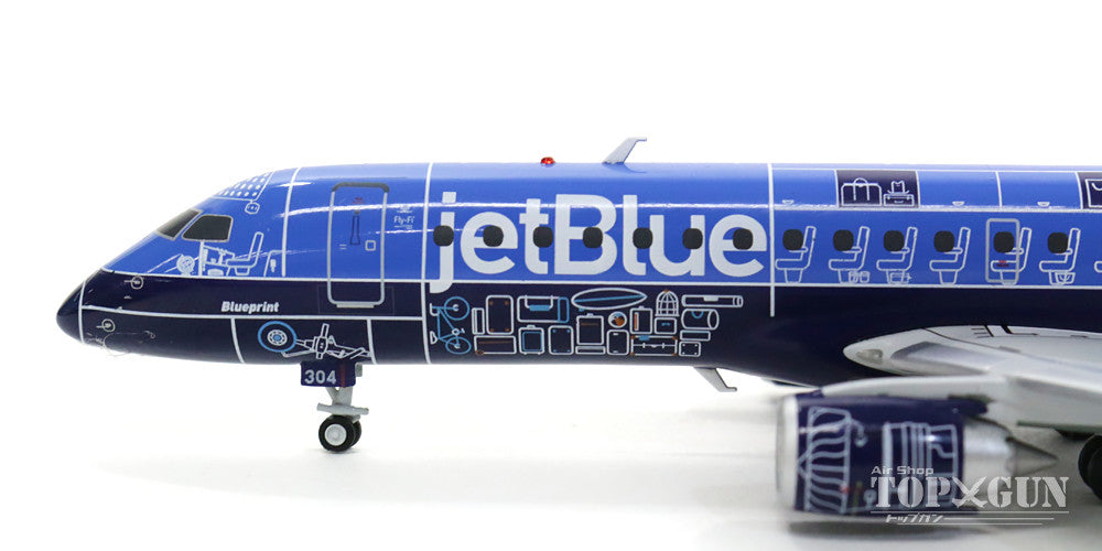 Embraer 190AR Jet Blue Special Paint "Blue Print" N304JB 1/200 *Made of metal [G2JBU661]