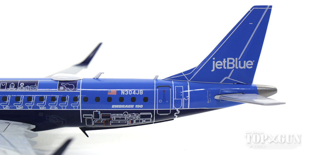 Embraer 190AR Jet Blue Special Paint "Blue Print" N304JB 1/200 *Made of metal [G2JBU661]