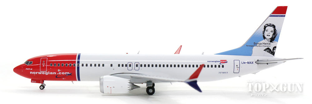 737 MAX8 Norwegian Air Shuttle LN-MAX "Sonja Henie" 1/200 *Made of metal [G2NAX660]