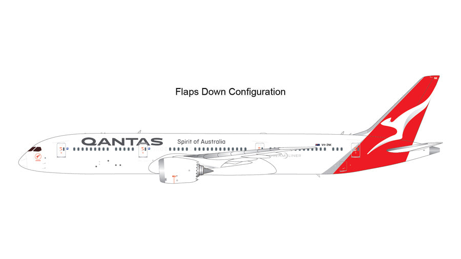 787-9 Qantas VH-ZNK *Flaps down 1/200 [G2QFA983F]