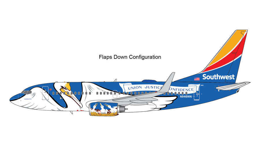 737-700 Southwest Airlines N946WN "Louisiana One" *Flaps down 1/200 [G2SWA926F]