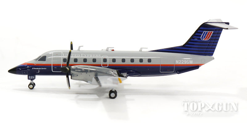 EMB-120ER Brasilia United Express (SkyWest Airlines) 90s-00s Gray paint N229SW 1/200 *Made of metal [G2UAL605]