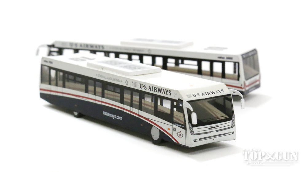 Airport diorama accessories US Airways Contrac COBUS 3000 Ramp bus set of 2 1/200 *Plastic [G2USA573]