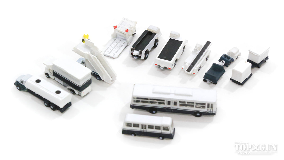 Airport Diorama Accessories Airport Ground Support Vehicle (GSE) 14-piece set 1/400 [GJ700002B]