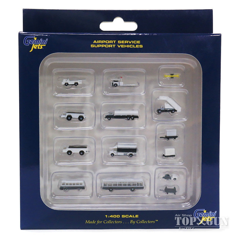 Airport Diorama Accessories Airport Ground Support Vehicle (GSE) 14-piece set 1/400 [GJ700002B]