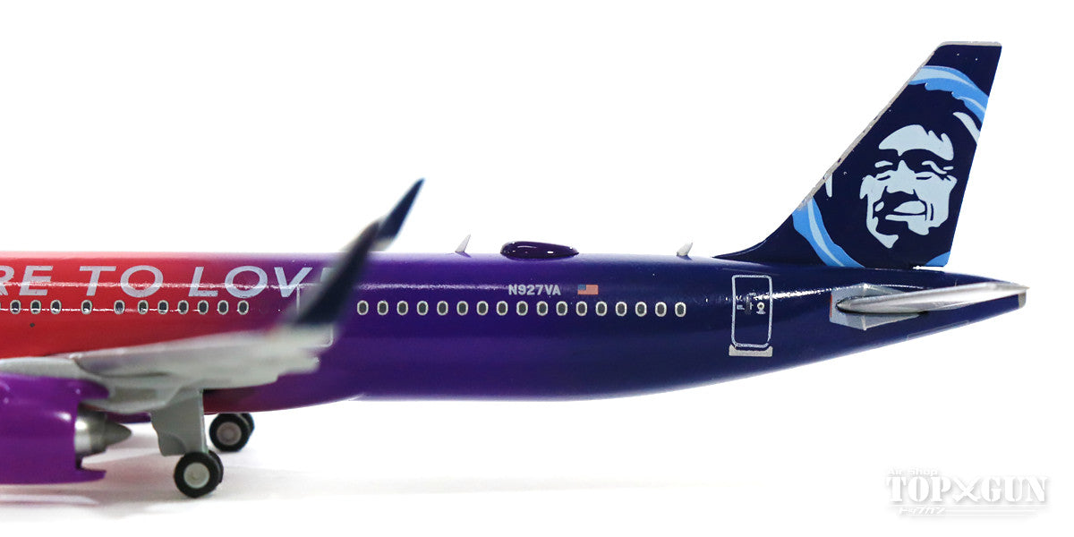 A321neo Alaska Airlines special livery "More to Love/Virgin America Merger" N927VA 1/400 [GJASA1776]