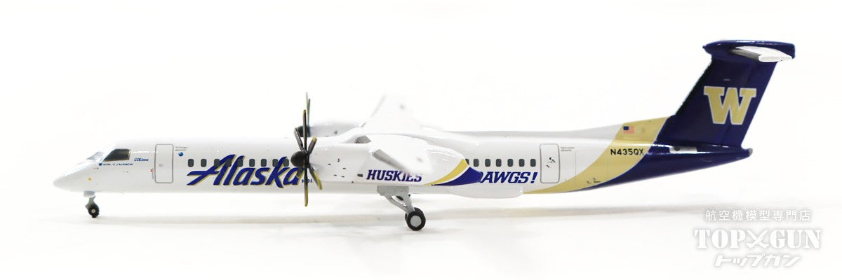 Dash8-Q400 アラスカ航空 （ホライゾン航空）特別塗装「ワシントン・ハスキーズ」 N435QX 1/400 [GJASA2027]