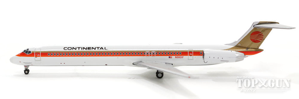 MD-82 コンチネンタル航空 80年代 レッドミートボール塗装 Red Meatball Livery N9801F 1/400 [GJCOA1166]